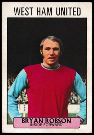 A&BC - 'Footballers (1971/72 - English Series 1)' (1971) - Card #84 - Bryan Robson (West Ham)