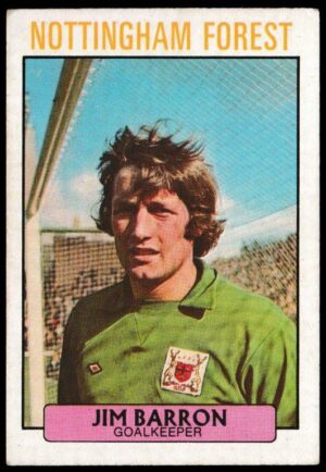A&BC - 'Footballers (1971/72 - English Series 1)' (1971) - Card #90 - Jim Barron (Notts Forest) A&BC - 'Footballers (1971/72 - English Series 1)' (1971) - Card #90 - Jim Barron (Notts Forest)
