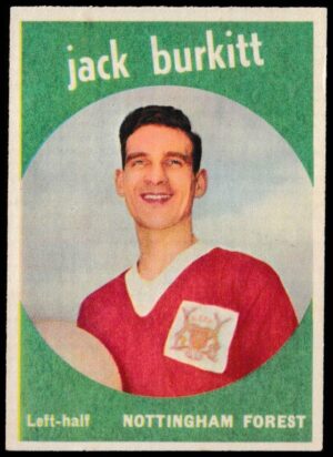 A&BC - 'Footballers (1960/61 - English Series 1)' (1960) - Jack Burkitt (Notts Forest) A&BC - 'Footballers (1960/61 - English Series 1)' (1960) - Jack Burkitt (Notts Forest)