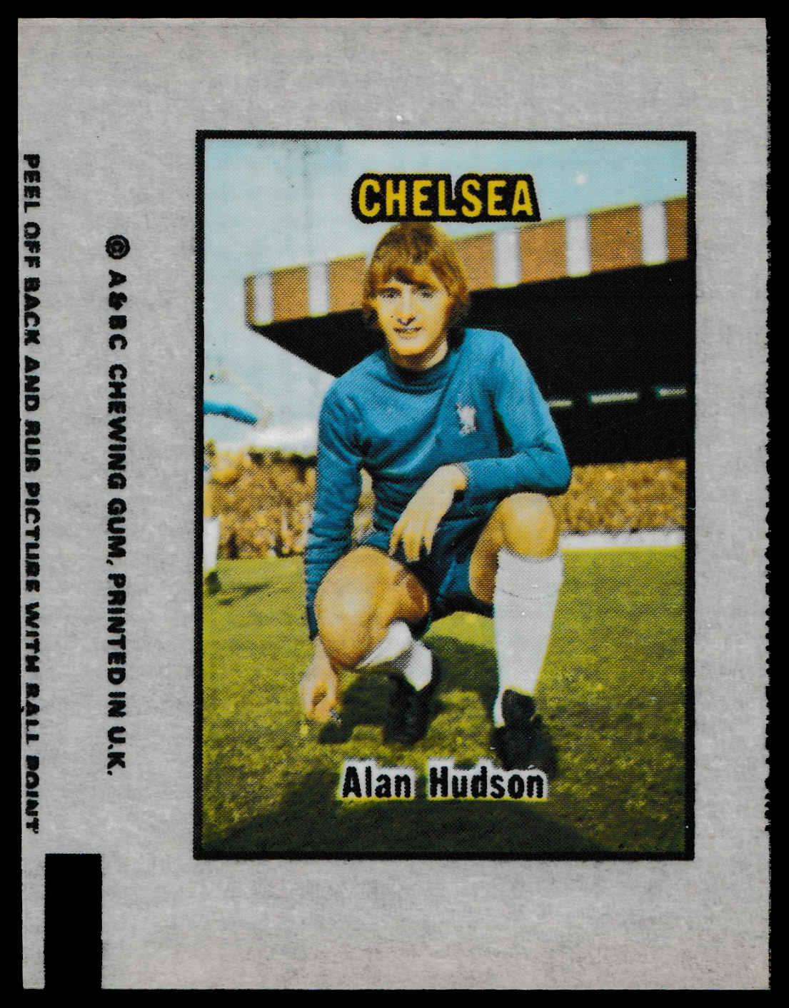 A&BC - 'Football Transparencies' (1970) #36 - Alan Hudson (Chelsea) A&BC - 'Football Transparencies' (1970) #36 - Alan Hudson (Chelsea)