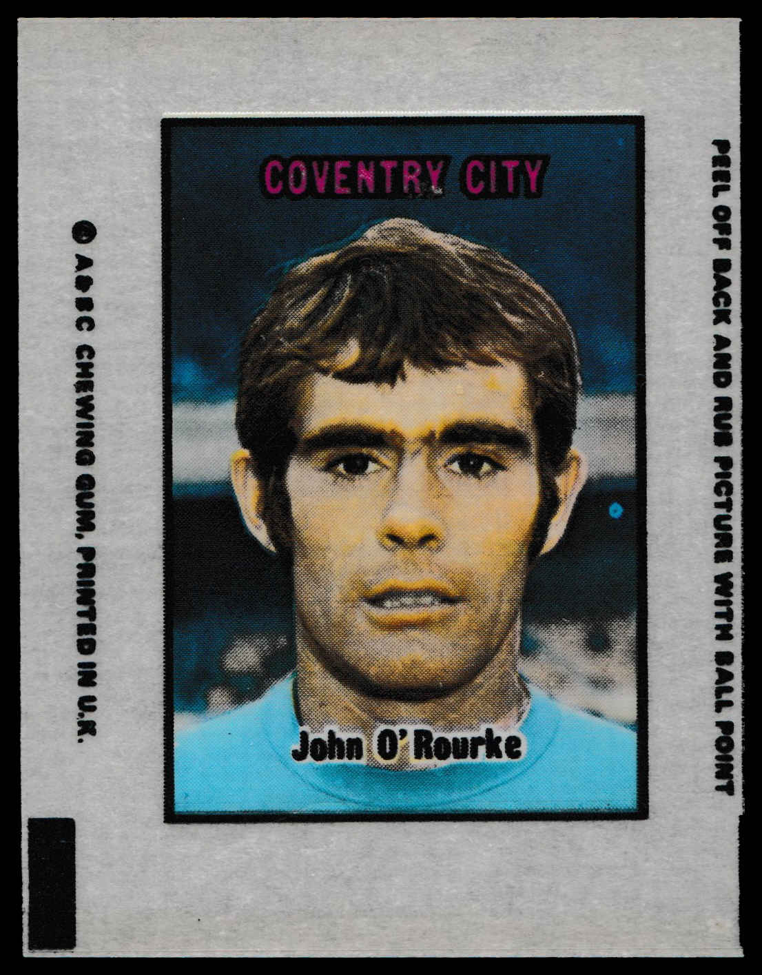 A&BC - 'Football Transparencies' (1970) #57 - John O'Rourke (Coventry City) A&BC - 'Football Transparencies' (1970) #57 - John O'Rourke (Coventry City)