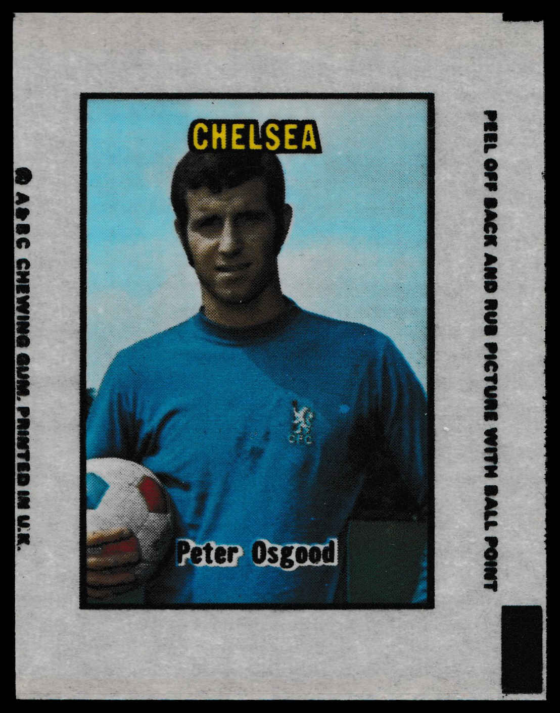 A&BC - 'Football Transparencies' (1970) #58 - Peter Osgood (Chelsea) A&BC - 'Football Transparencies' (1970) #58 - Peter Osgood (Chelsea)