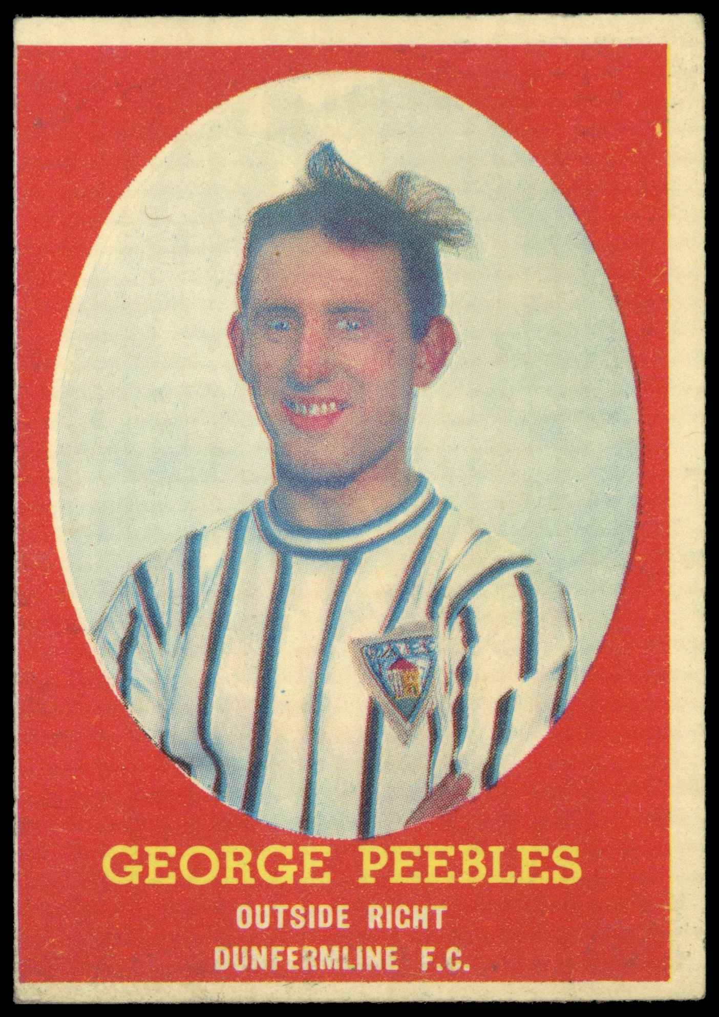 A&BC - George Peebles (Dunfermline Athletic) - 'Footballers (1963 Scottish)' - (1963) A&BC - George Peebles (Dunfermline Athletic) - 'Footballers (1963 Scottish)' - (1963)