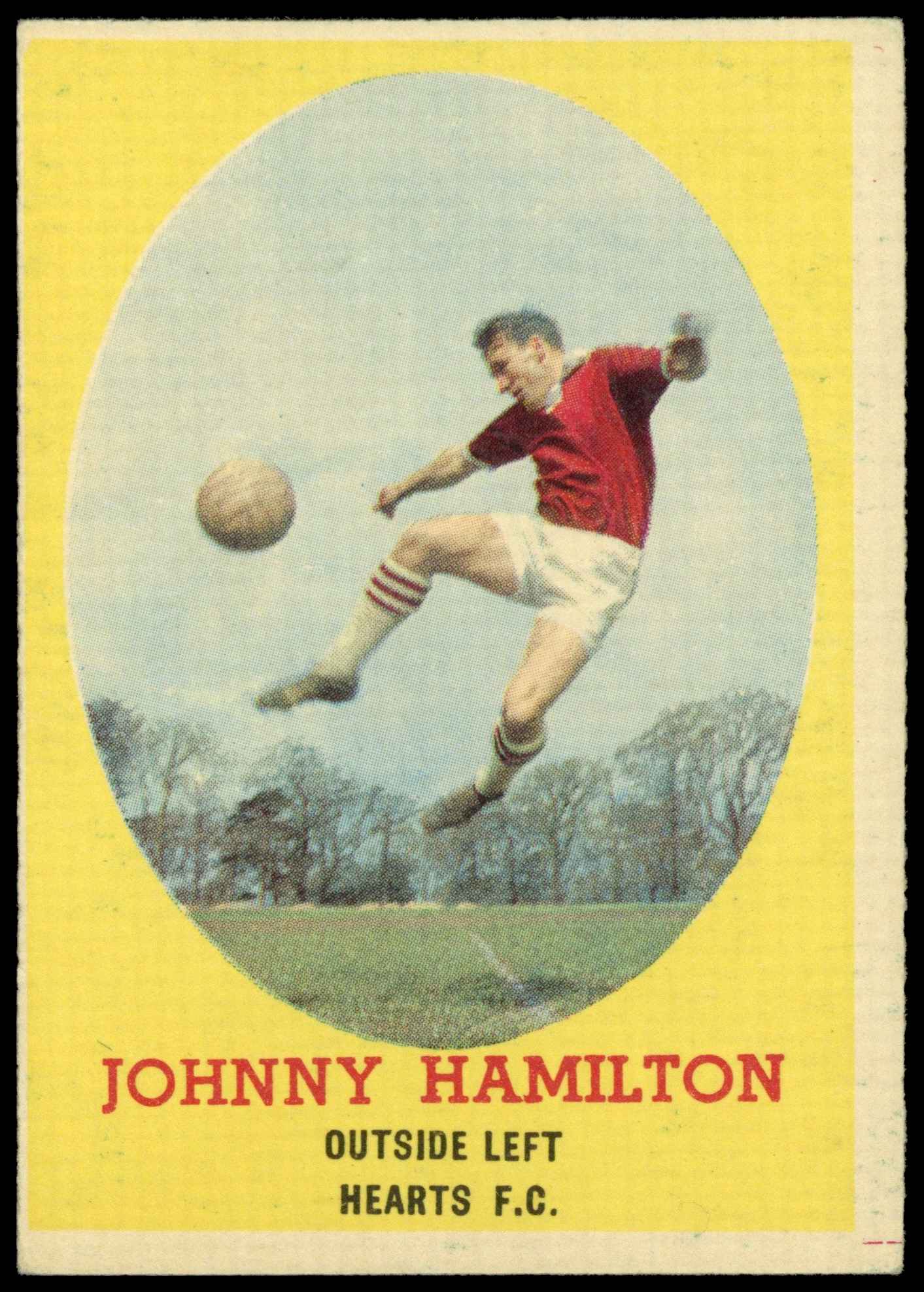 A&BC - Johnny Hamilton (Hearts) - 'Footballers (1963 Scottish)' - (1963) A&BC - Johnny Hamilton (Hearts) - 'Footballers (1963 Scottish)' - (1963)