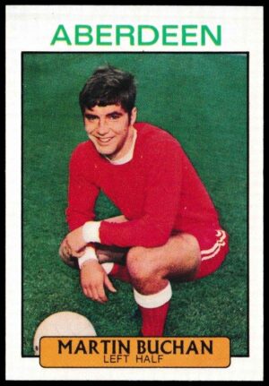 A&BC - 'Footballers (1971/72 - Scottish Series 1)' (1971) - Martin Buchan (Aberdeen) A&BC - 'Footballers (1971/72 - Scottish Series 1)' (1971) - Martin Buchan (Aberdeen)