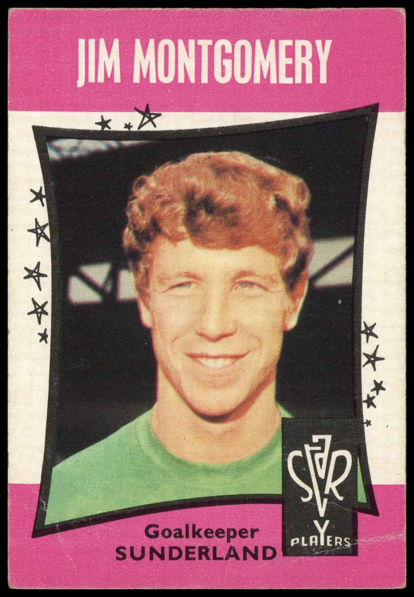 A&BC - 'Football Star Players' (1967) - Jim Montgomery (Sunderland) A&BC - 'Football Star Players' (1967) - Jim Montgomery (Sunderland)