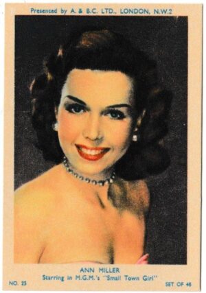 A&BC - 'Film & TV Stars' (1953) - Card #25 - Ann Miller