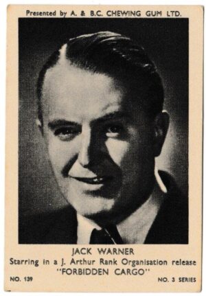 A&BC - 'Film & TV Stars No. 3 Series' (1954) - Card #139 - Jack Warner