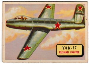 A&BC - 'Planes (B)' (1958) - Card #111 - Yak-17