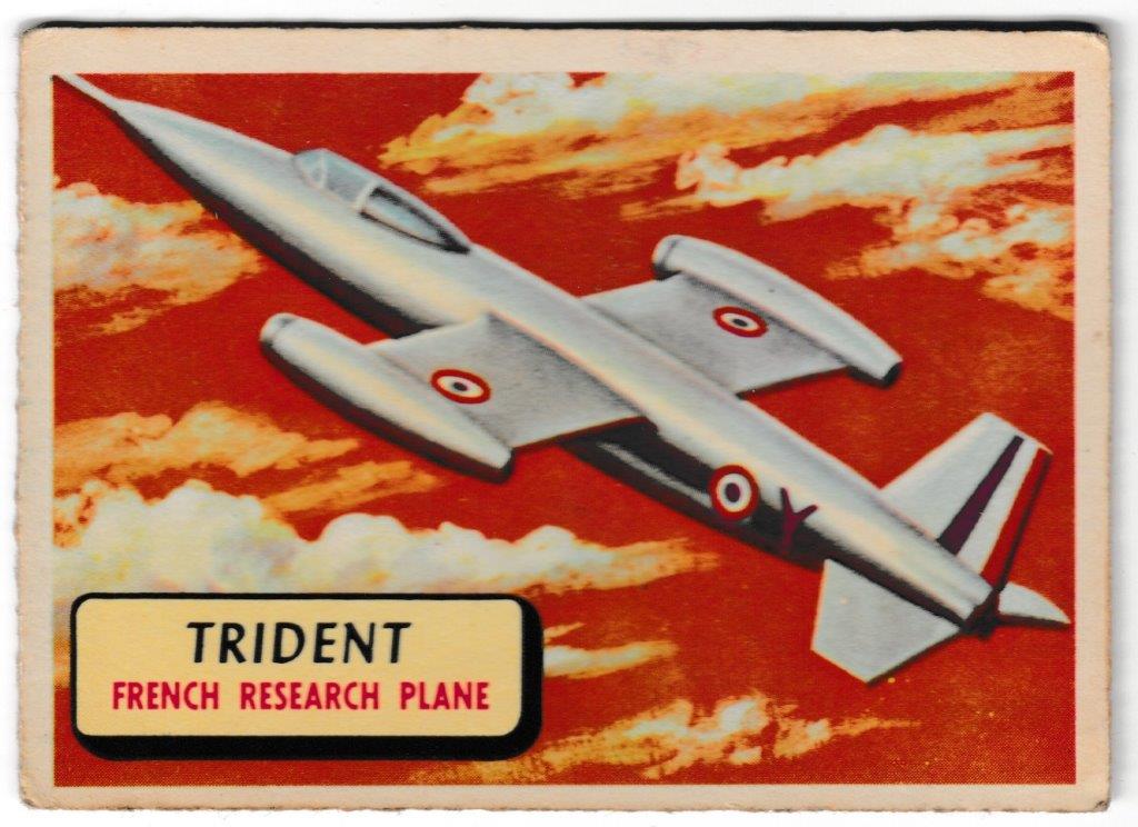 A&BC - 'Planes (B)' (1958) - Card #17 - Trident A&BC - 'Planes (B)' (1958) - Card #17 - Trident