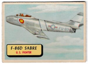 A&BC - 'Planes (B)' (1958) - Card #89 - F86-D Sabre