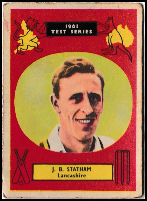 A&BC - Brian Statham (Lancs) - 'Cricketers 1961 (90 x 64)' - (1961) A&BC - Brian Statham (Lancs) - 'Cricketers 1961 (90 x 64)' - (1961)
