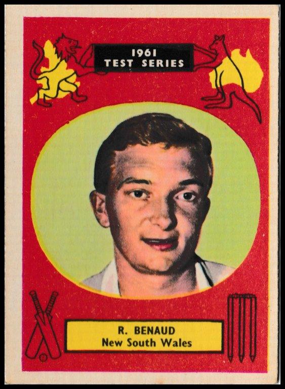 A&BC - Richie Benaud (NSW) - 'Cricketers 1961 (90 x 64)' - (1961) A&BC - Richie Benaud (NSW) - 'Cricketers 1961 (90 x 64)' - (1961)