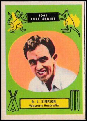 A&BC - 'Cricketers 1961 (90 x 64)' - Card #40 - Bobby Simspon (Western Aus)