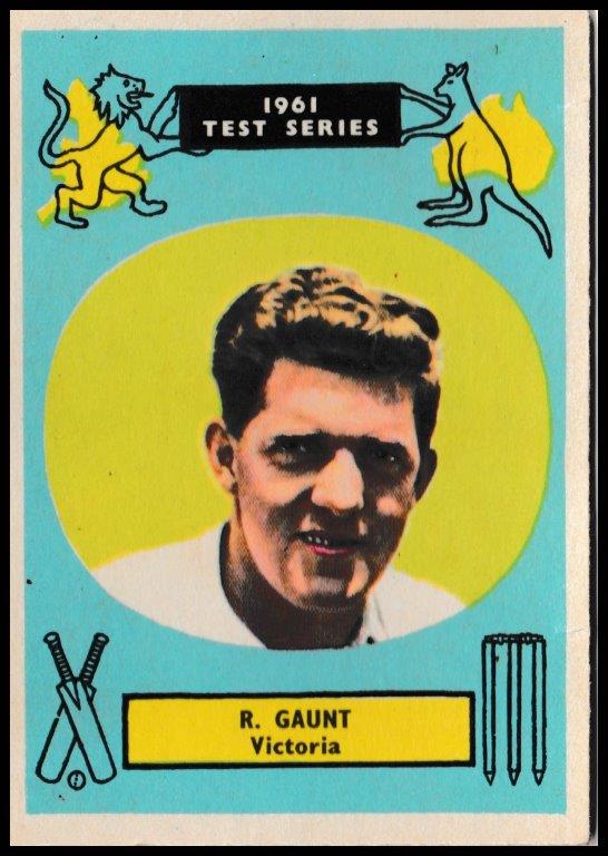 A&BC - Ron Gaunt (Victoria) - 'Cricketers 1961 (90 x 64)' - (1961) A&BC - Ron Gaunt (Victoria) - 'Cricketers 1961 (90 x 64)' - (1961)