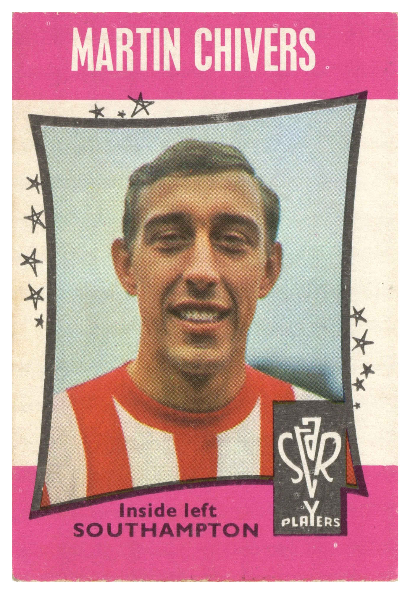 A&BC - 'Football Star Players' (1967) - Martin Chivers (Southampton) A&BC - 'Football Star Players' (1967) - Martin Chivers (Southampton)