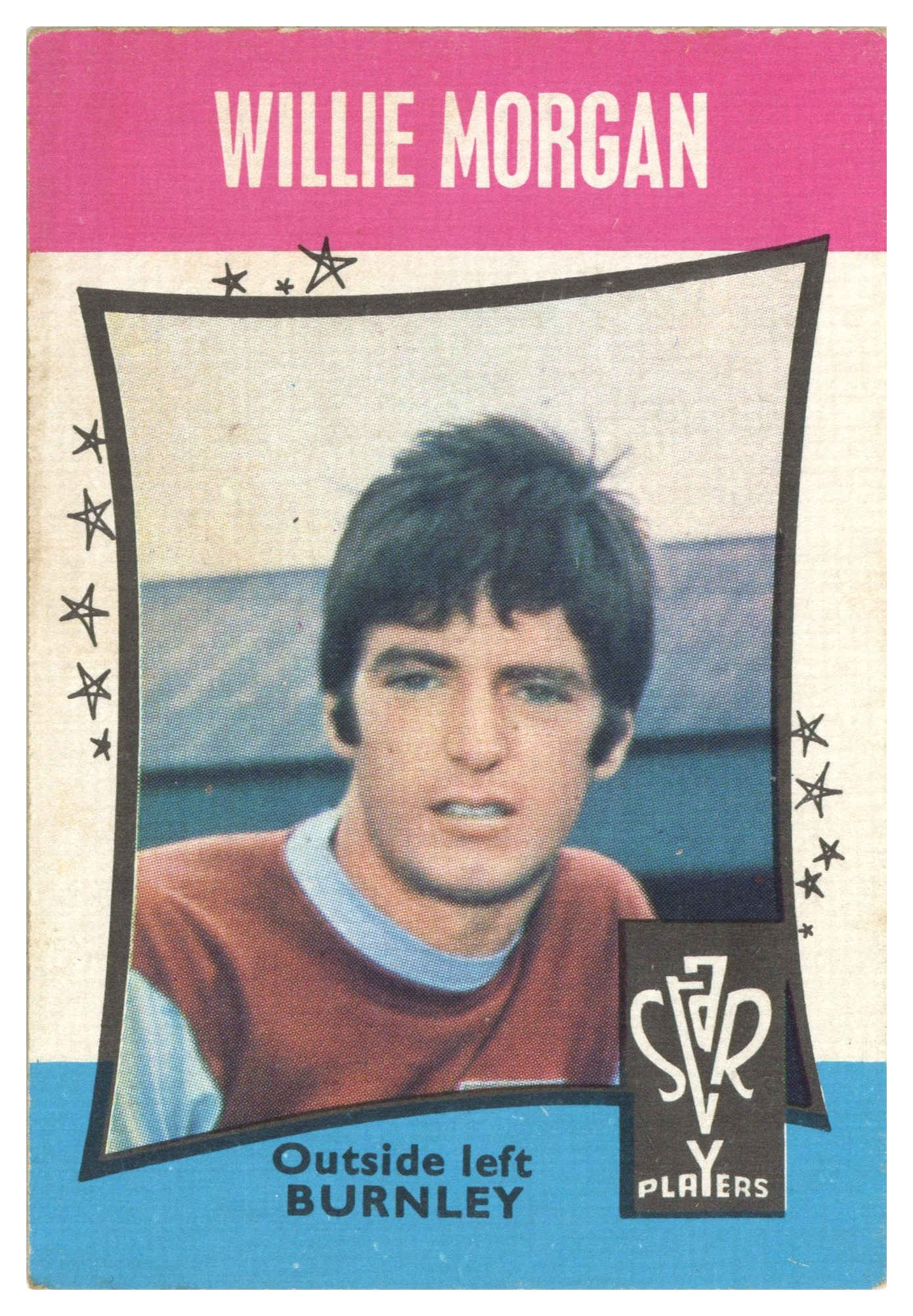 A&BC - 'Football Star Players' (1967) - Willie Morgan (Burnley) A&BC - 'Football Star Players' (1967) - Willie Morgan (Burnley)