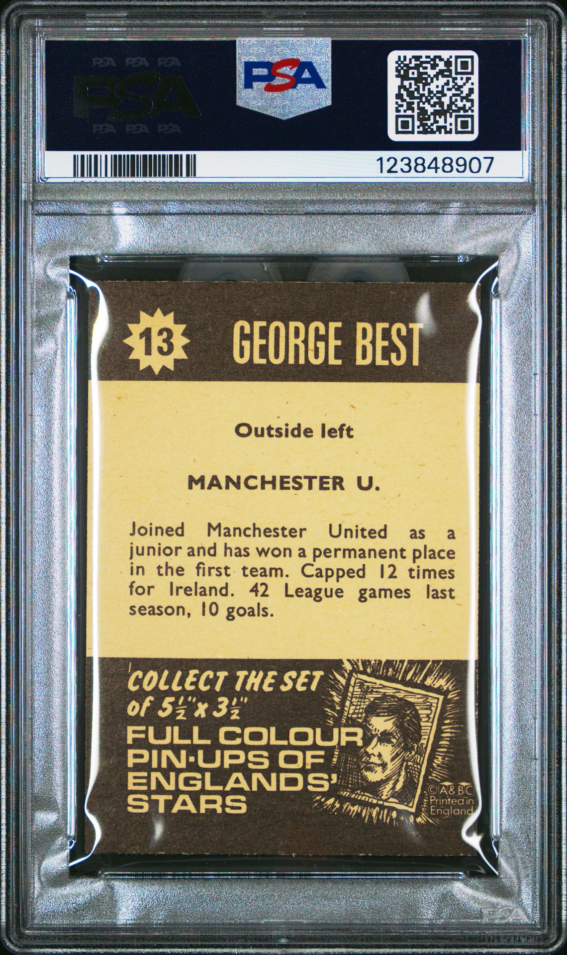 George Best Inception Card A&BC – ‘Football Star Players’ (1967) – George Best (Manchester United ...