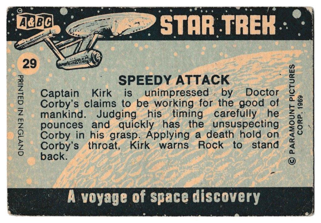 A&BC - 'Star Trek' (1969) - Speedy Attack A&BC - 'Star Trek' (1969) - Speedy Attack