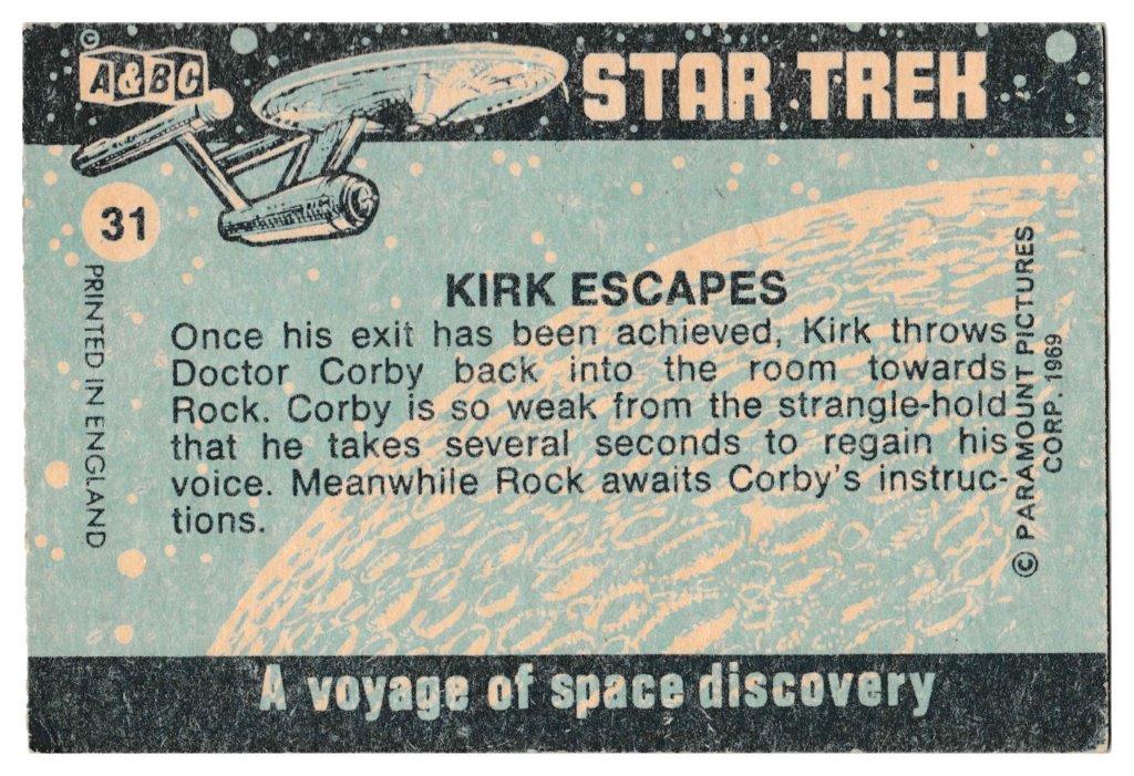 A&BC - 'Star Trek' (1969) - Kirk Escapes A&BC - 'Star Trek' (1969) - Kirk Escapes