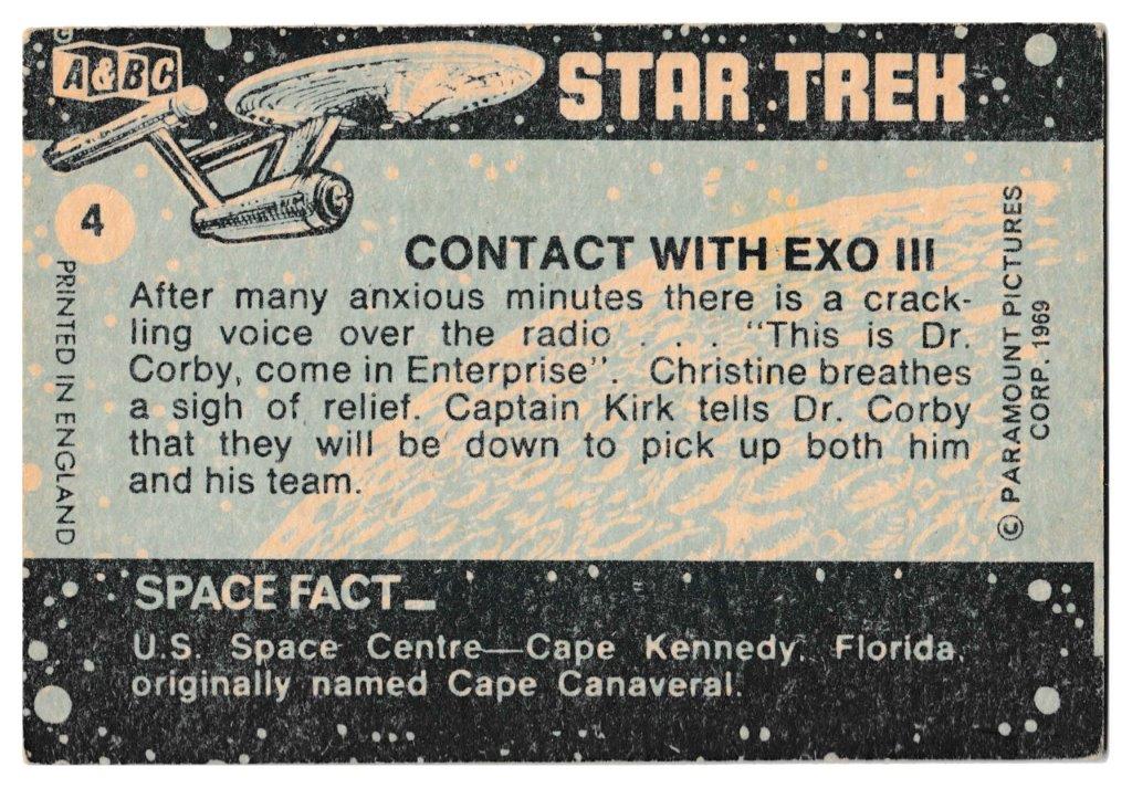 A&BC - 'Star Trek' (1969) - Contact with EXO III A&BC - 'Star Trek' (1969) - Contact with EXO III