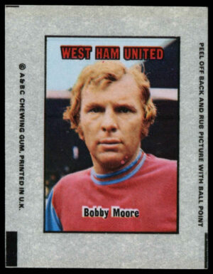 A&BC - 'Football Transparencies' #51 - Bobby Moore (West Ham United) (1970) A&BC - 'Football Transparencies' #51 - Bobby Moore (West Ham United) (1970)