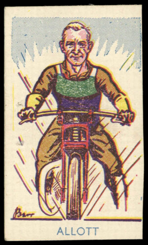A&J Donaldson - 'Sports Favourites Speedway' (1950) - Tommy Allott (Sheffield)
