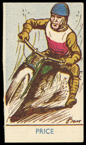 A&J Donaldson - 'Sports Favourites Speedway' (1950) - Tommy Price (Wembley)