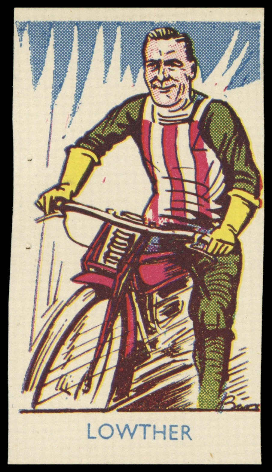 A&J Donaldson - 'Sports Favourites Speedway' (1950) - Will Lowther (Glasgow Tigers) A&J Donaldson - 'Sports Favourites Speedway' (1950) - Will Lowther (Glasgow Tigers)