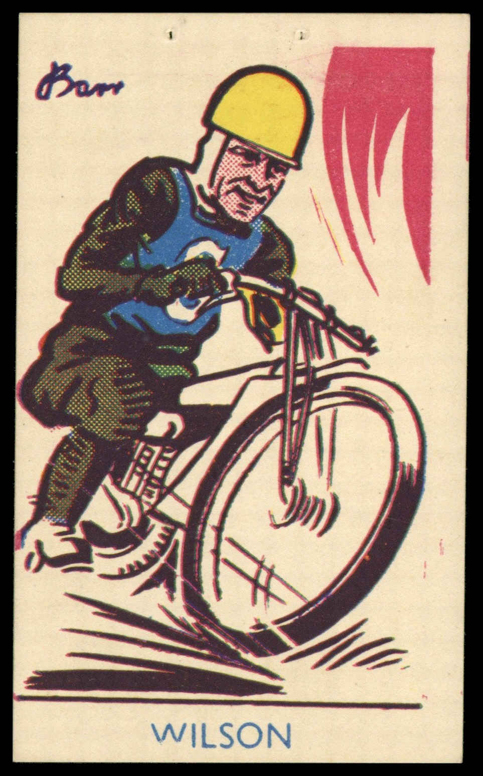 A&J Donaldson - 'Sports Favourites Speedway' (1950) - W. Wilson (Glasgow Giants) A&J Donaldson - 'Sports Favourites Speedway' (1950) - W. Wilson (Glasgow Giants)