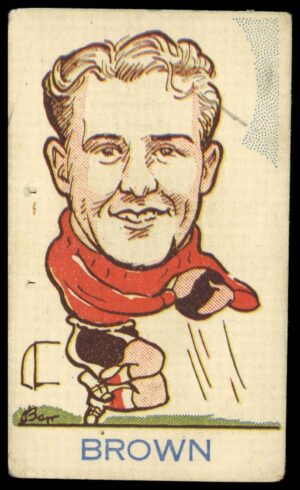 A&J Donaldson - 'Sports Favourites (Big Heads)' (1948) - Brown (Hearts)
