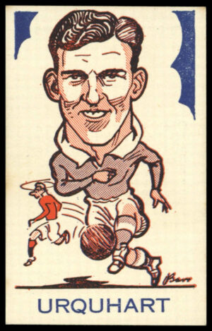 A&J Donaldson - 'Sports Favourites (Big Heads)' (1948) - #72 - Johnny Urquhart (Heart of Midlothian)