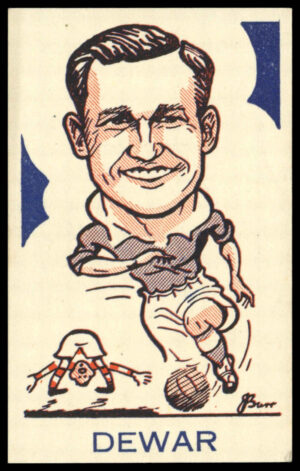 A&J Donaldson - 'Sports Favourites (Big Heads)' (1948) - #73 - Jackie Dewar (Heart of Midlothian)