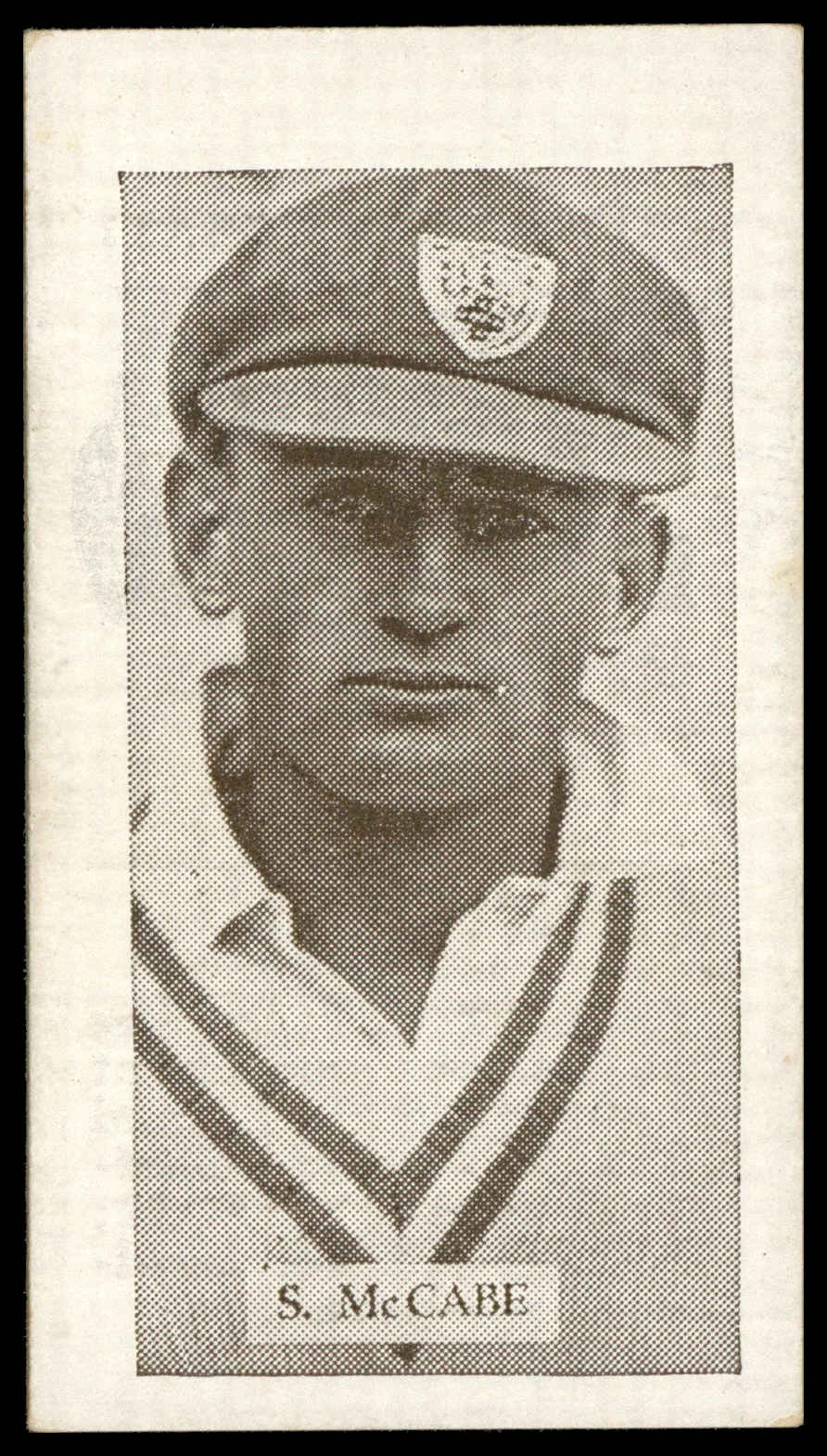 Allen's - S. McCabe - 'Cricketers (Steam Rollers 1932)' (1932) Allen's - S. McCabe - 'Cricketers (Steam Rollers 1932)' (1932)