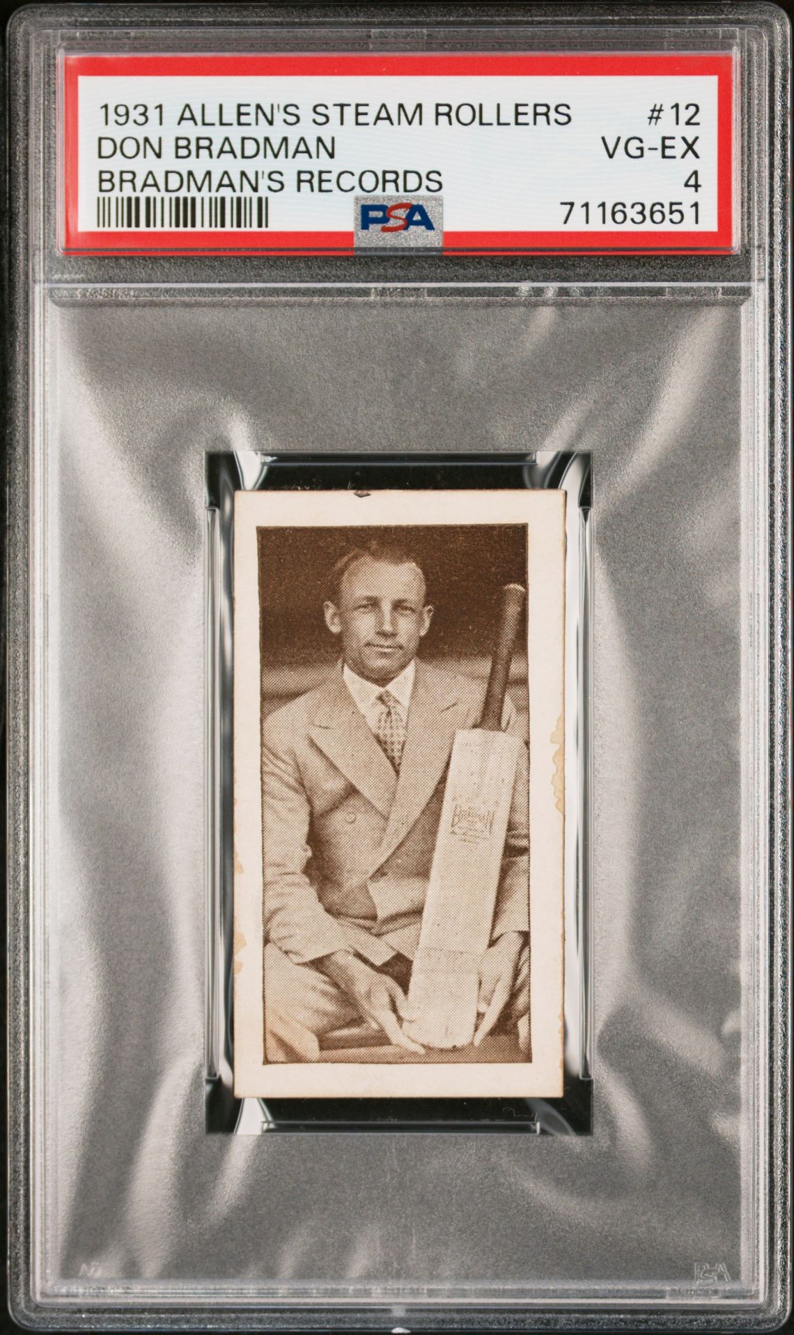 Allen's - 'Bradmans Records (Brown)' (1931) - Nearly Lost **PSA4** Allen's - 'Bradmans Records (Brown)' (1931) - Nearly Lost **PSA4**
