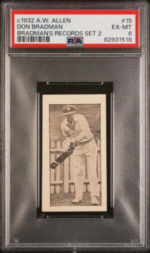 Allen's - Bradmans Records (Grey) '452 Not Out' **PSA6** (1931) Allen's - Bradmans Records (Grey) '452 Not Out' **PSA6** (1931)