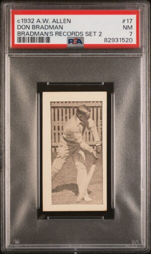Allen's - Bradmans Records (Grey) '185 Not Out'  **PSA7** (1931)
