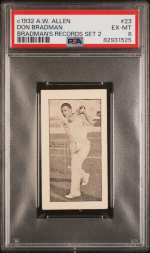 Allen's - Bradmans Records (Grey) 'Beats Hammonds Record of 251' **PSA6** (1931) Allen's - Bradmans Records (Grey) 'Beats Hammonds Record of 251' **PSA6** (1931)