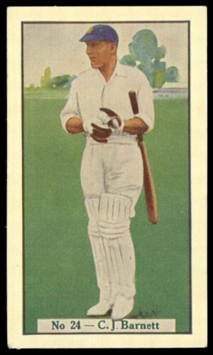 Allen's - 'Cricketers (Cure Em Quick)' (1938) - C.J. Barnett (Gloucestershire)