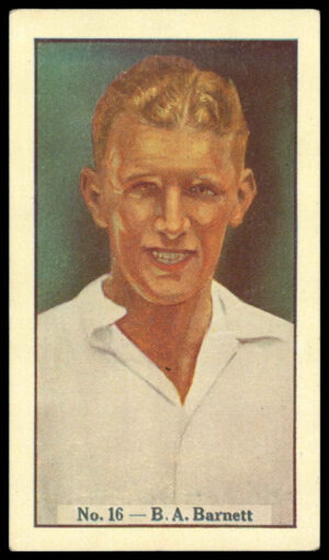Allen's - 'Cricketers (Irish Moss)' (1938) - B.A. Barnett (Victoria)