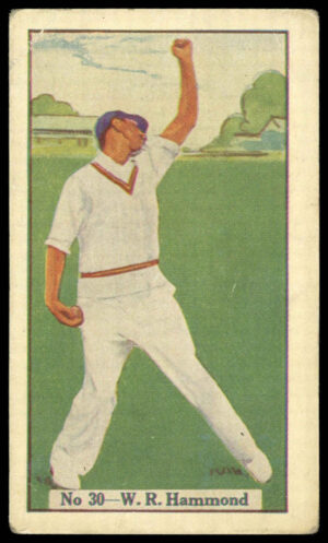 Allen's - 'Cricketers (Q-T Fruit)' (1938) - W.R. Hammond (Gloucestershire)