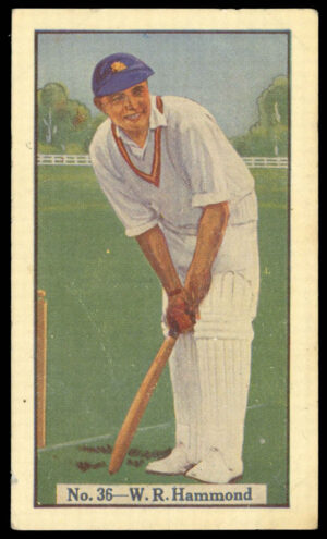 Allen's - 'Cricketers (Q-T Fruit)' (1938) - W.R. Hammond (Gloucestershire)
