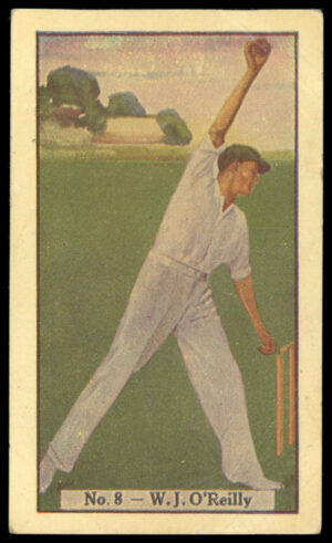 Allen's - 'Cricketers (Steam Rollers)' (1938) - W.J. O'Reilly (New South Wales) Allen's - 'Cricketers (Steam Rollers)' (1938) - W.J. O'Reilly (New South Wales)