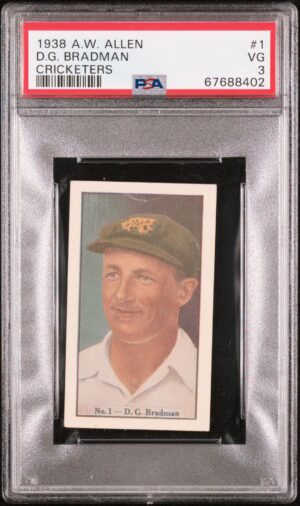 Allen's - 'Cricketers (Irish Moss)' (1928) - D.G. Bradman **PSA3**