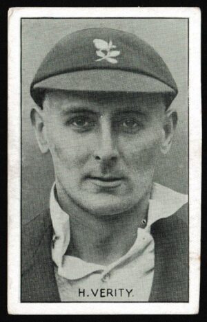 Amalgamated Press - 'Test Match Favourites' (1934) - H. Verity (Yorkshire) Amalgamated Press - 'Test Match Favourites' (1934) - H. Verity (Yorkshire)