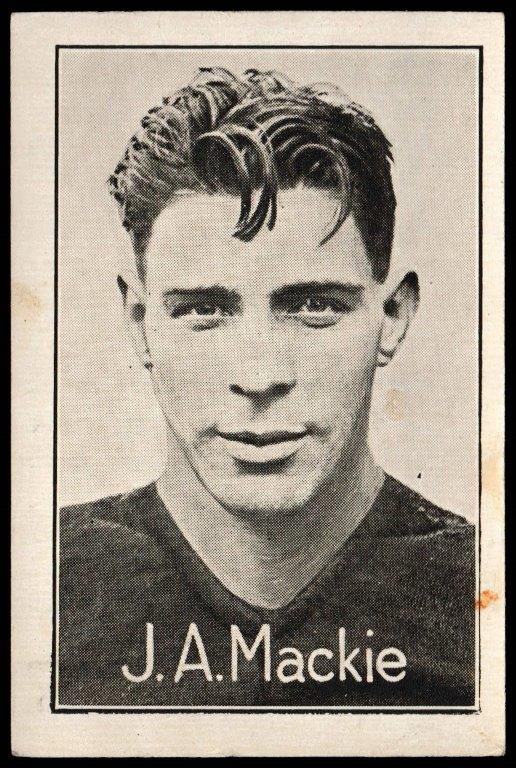 Amalgamated Press - 'Famous Footer Internationals' (1926) - A.J. Mackie (Arsenal) Amalgamated Press - 'Famous Footer Internationals' (1926) - A.J. Mackie (Arsenal)