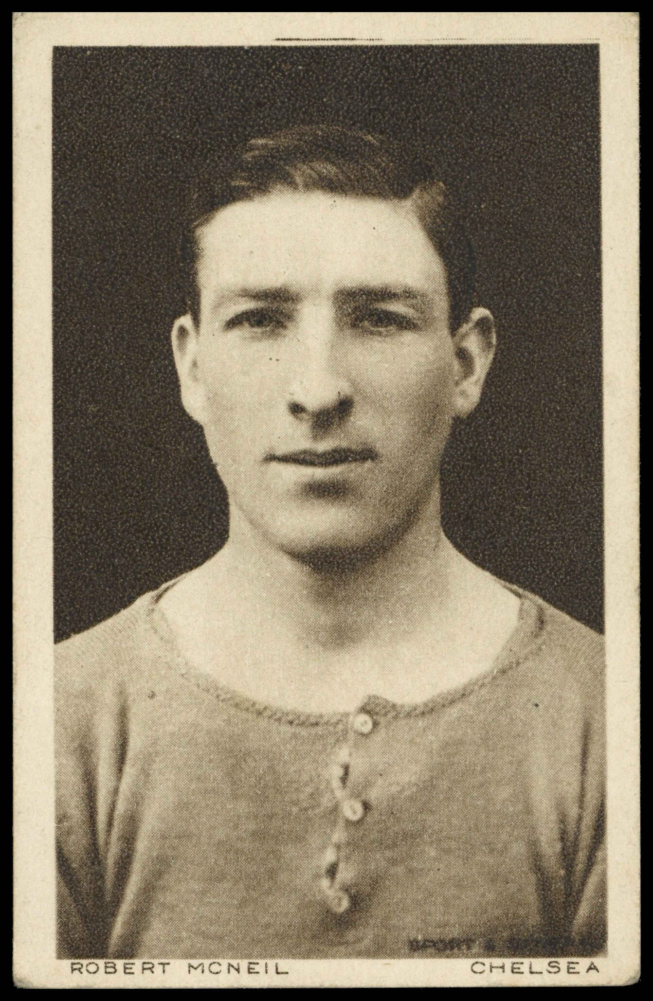 Anonymous - 'Footballers (Brown Gravure)' (1921) - Robert McNeil (Chelsea) Anonymous - 'Footballers (Brown Gravure)' (1921) - Robert McNeil (Chelsea)