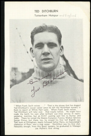 Anonymous - 'Signed Page' (c1950) - Ted Ditchburn (Spurs)