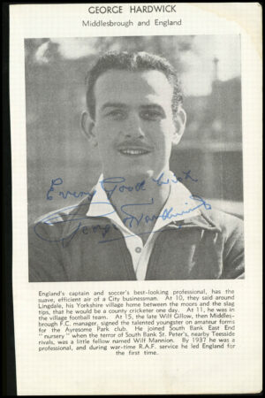 Anonymous - 'Signed Page' (c1950) - George Hardwick (Middlesbrough)