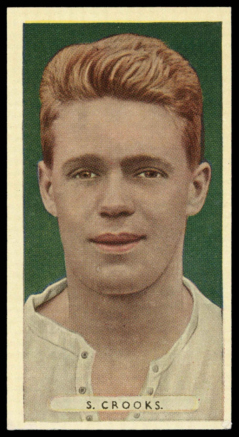 Ardath - 'Famous Footballers' (1934) - #27 - S. Crooks (Derby County) Ardath - 'Famous Footballers' (1934) - #27 - S. Crooks (Derby County)